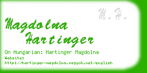 magdolna hartinger business card